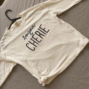 Zara girls (14) long sleeve white sweater